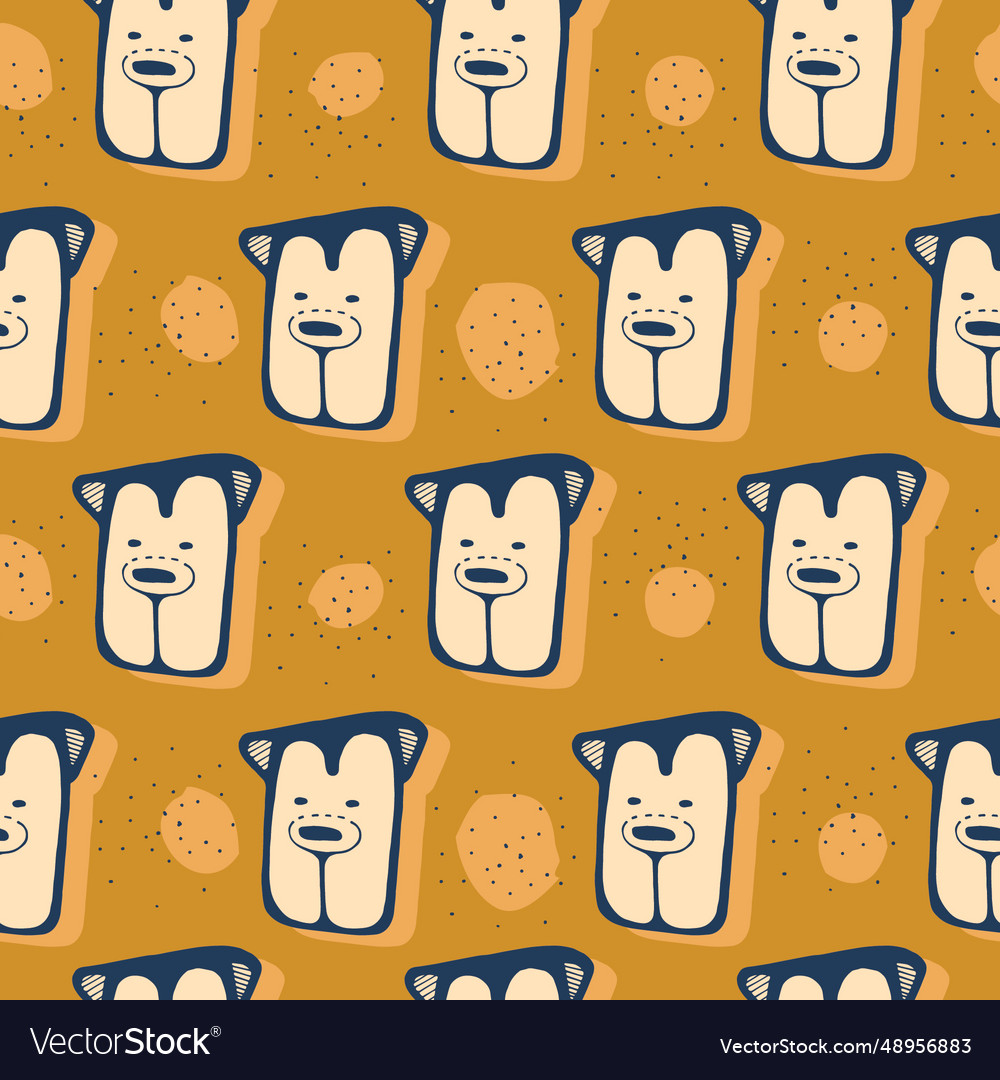 Bear pattern vector image Bear pattern