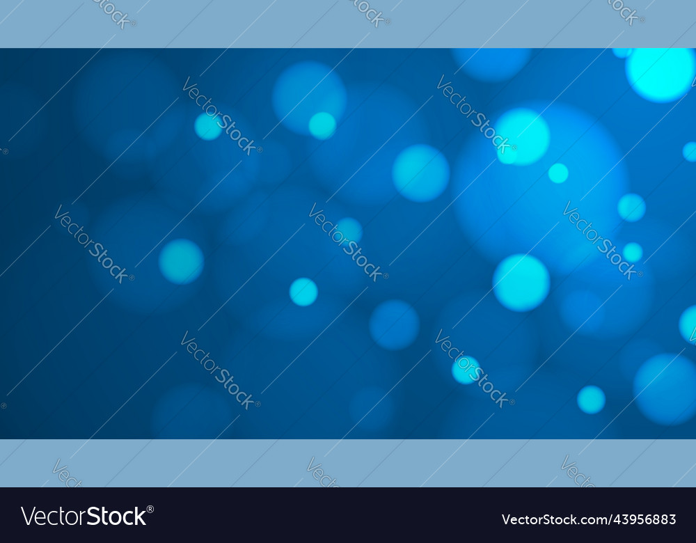 Bokeh light design on blue background