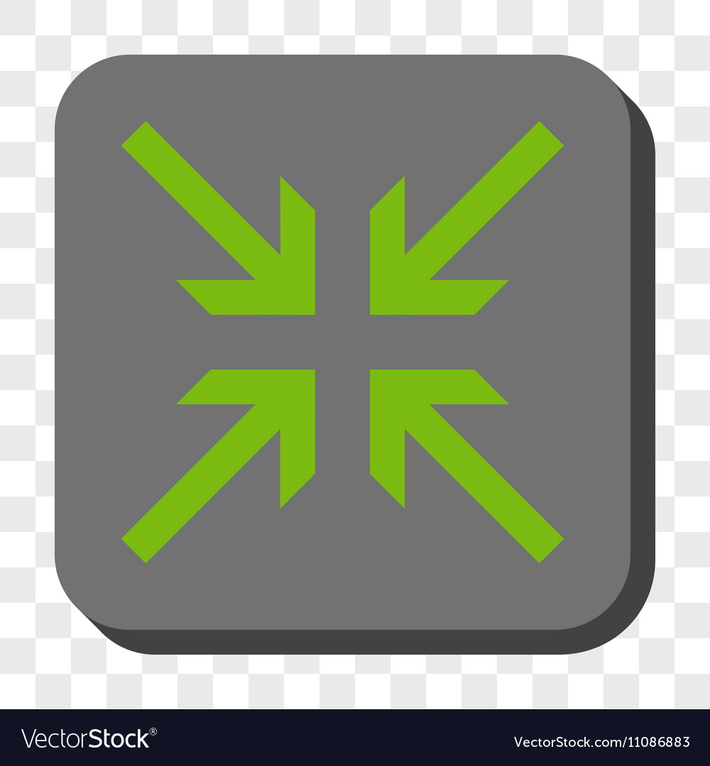Collide arrows rounded square button