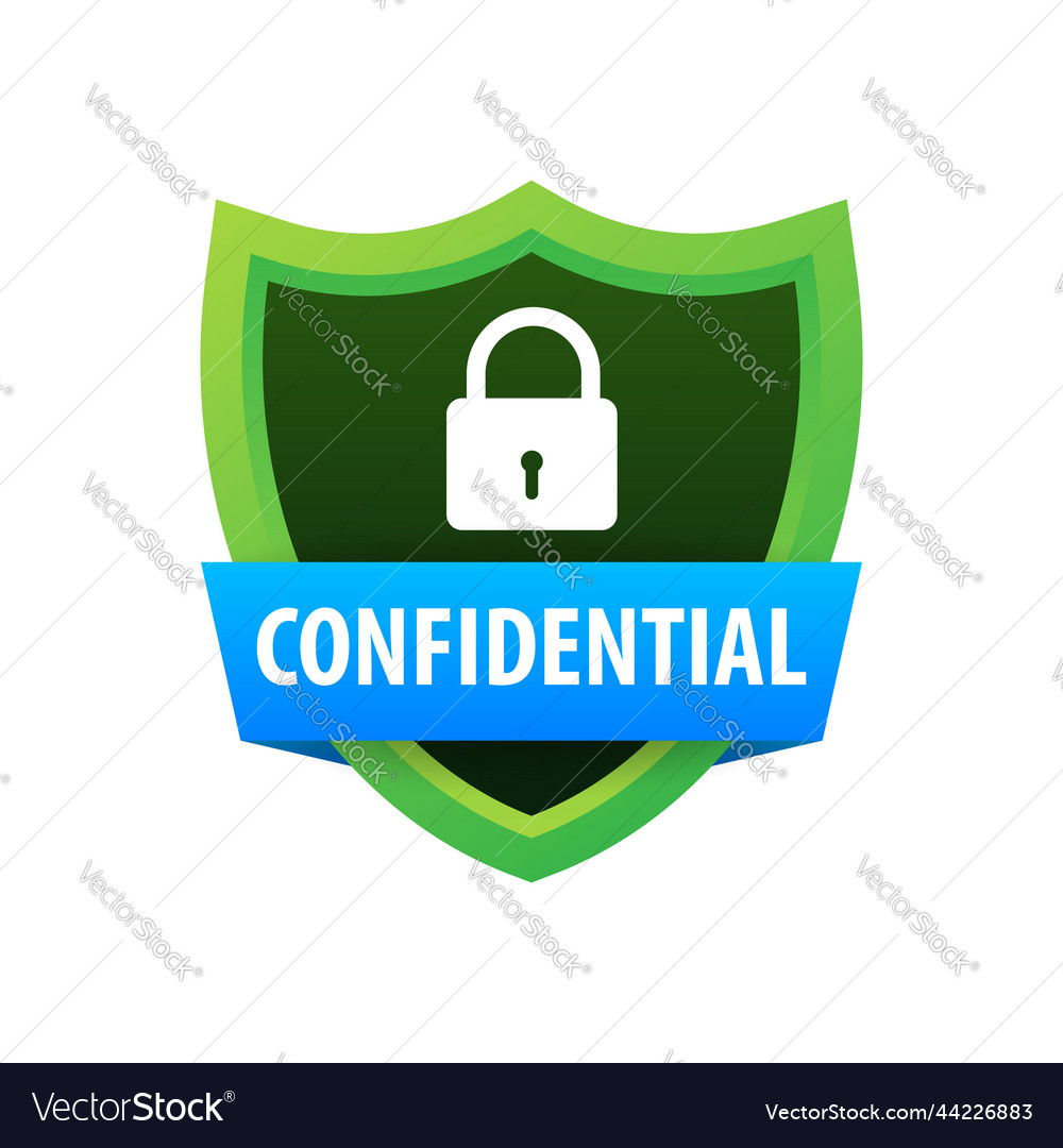 Confidential grunge icon badge or button