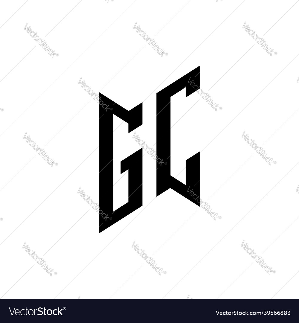 Gc logo monogram design template