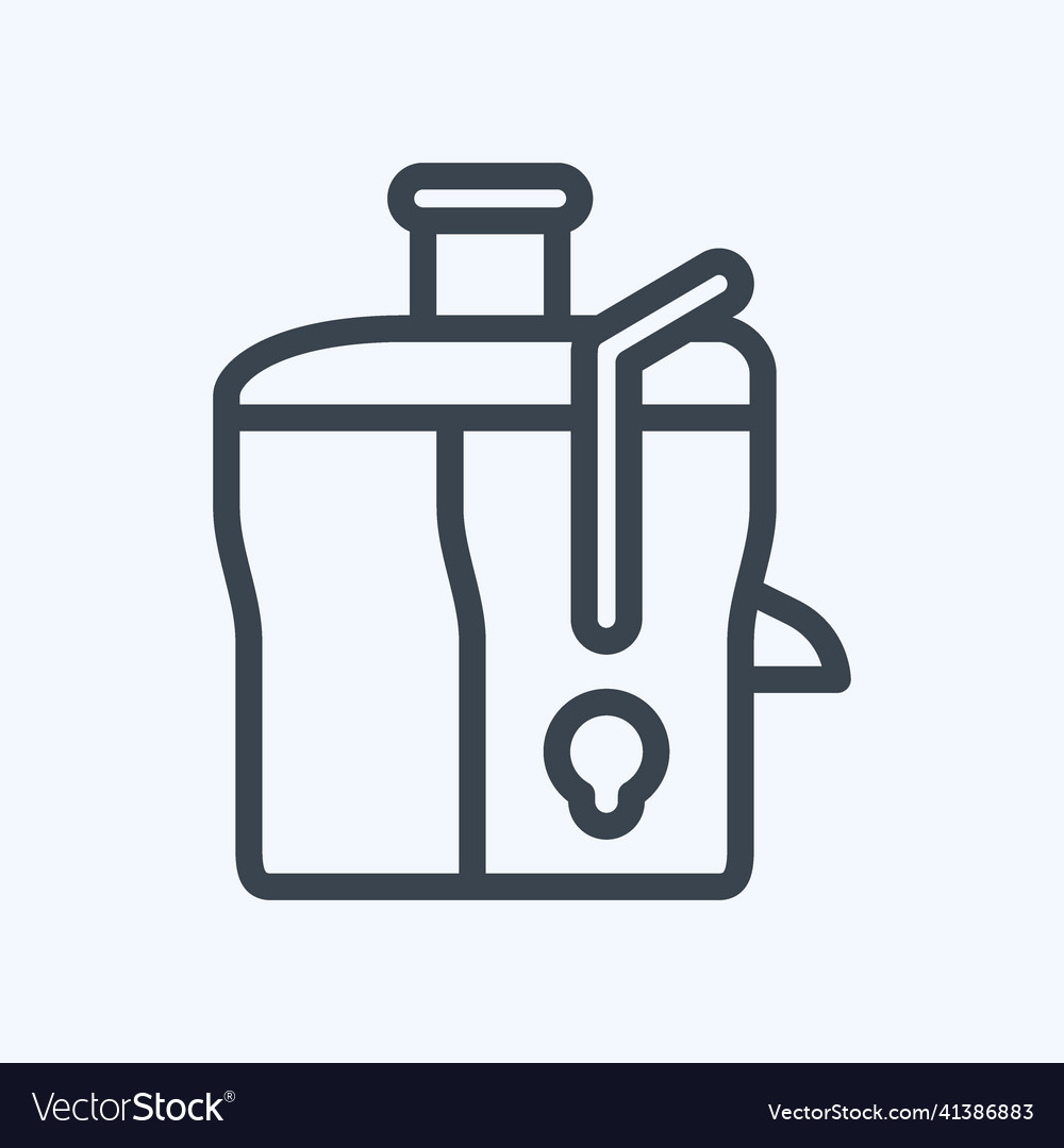 Icon juice maker - line style simple editable Vector Image Icon juice maker - line style simple editable