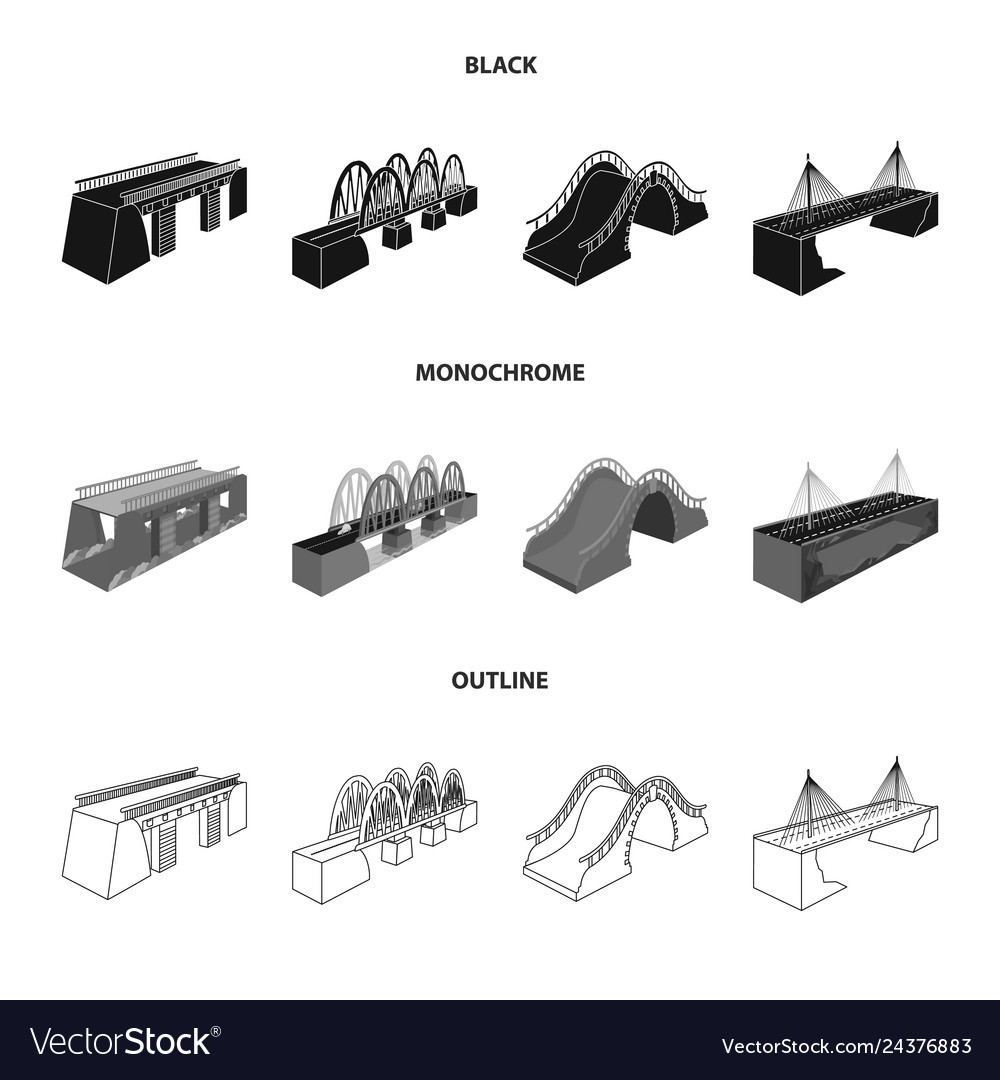 Isolated object of connection and design logo set vector image Isolated object of connection and design logo set