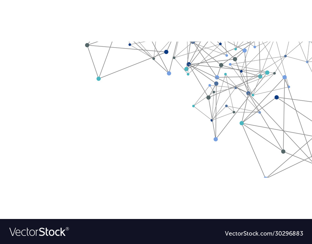 Line points connections triangular technology