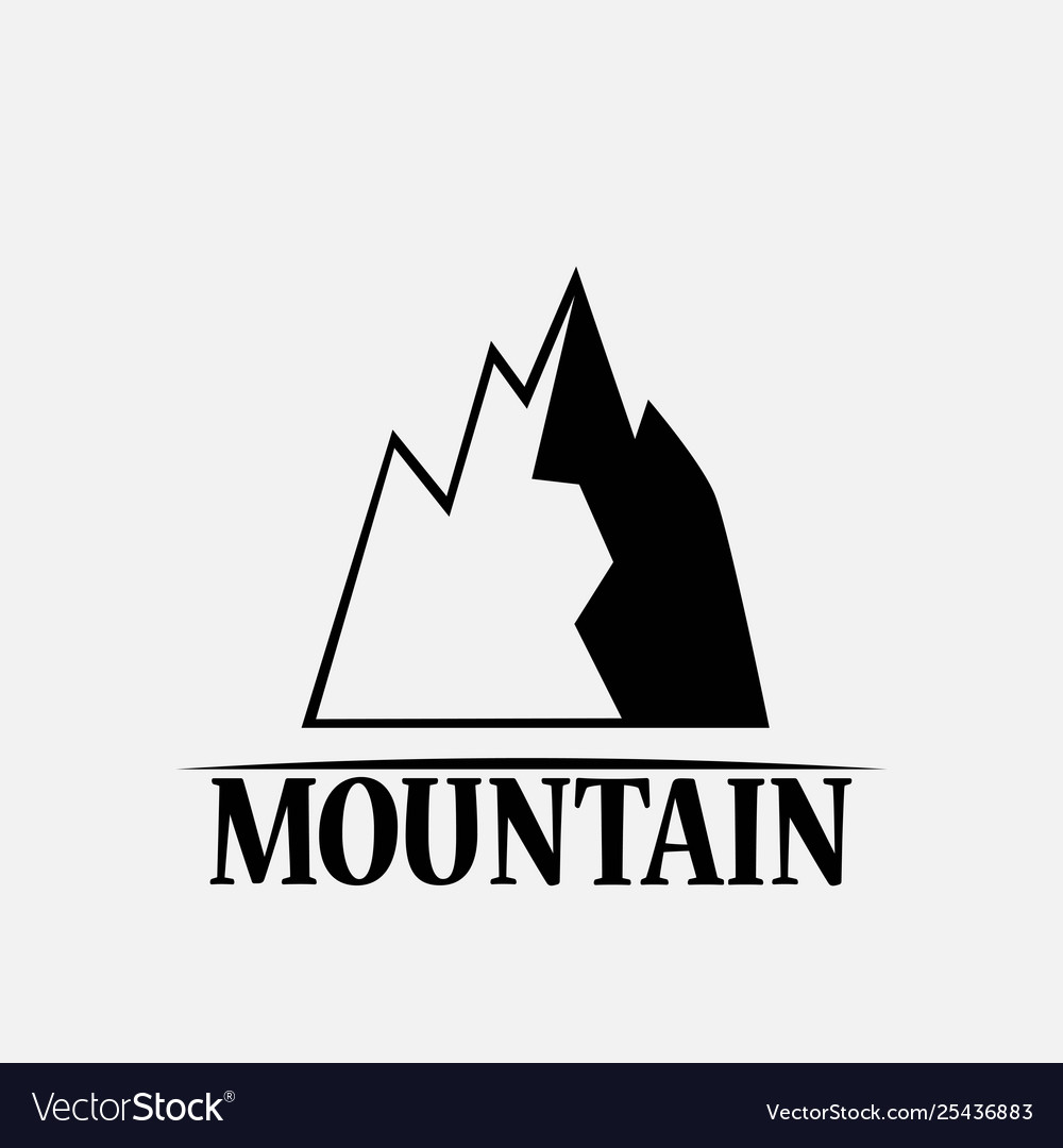 Mountains isolated on a white backgrounds