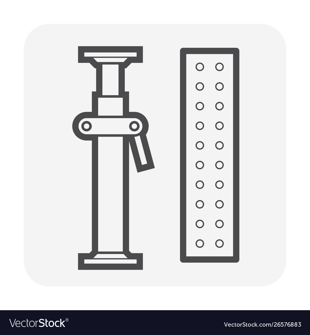 Scaffolding part icon vector image Scaffolding part icon