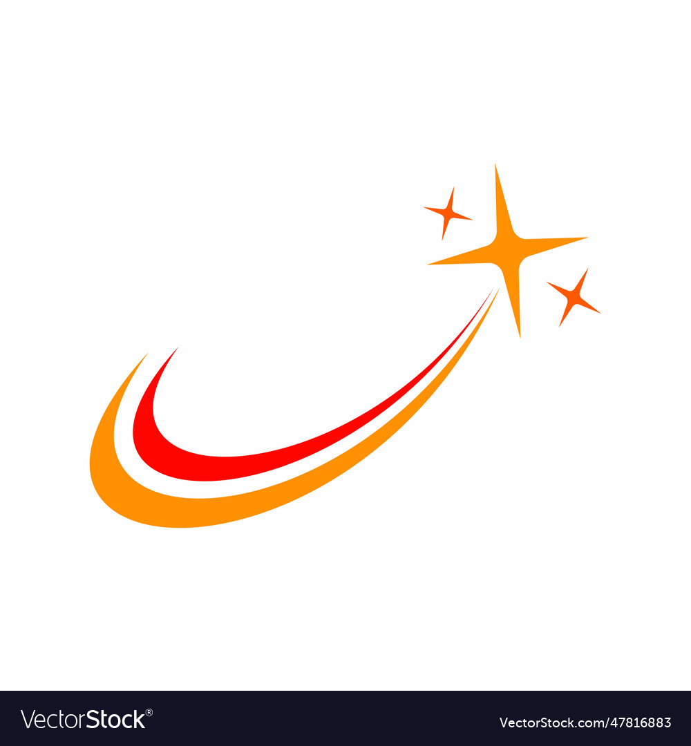 Star swoosh design