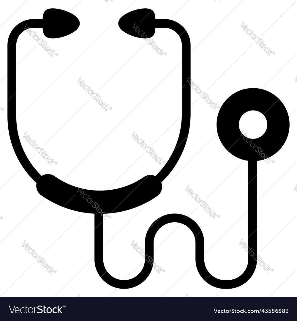 Stethoscope medical equipment icon healthcare