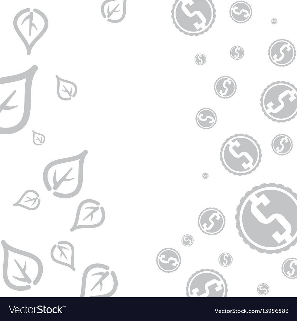 Wallpaper leaves money symbol Royalty Free Vector Image Wallpaper leaves money symbol Royalty Free Vector Image