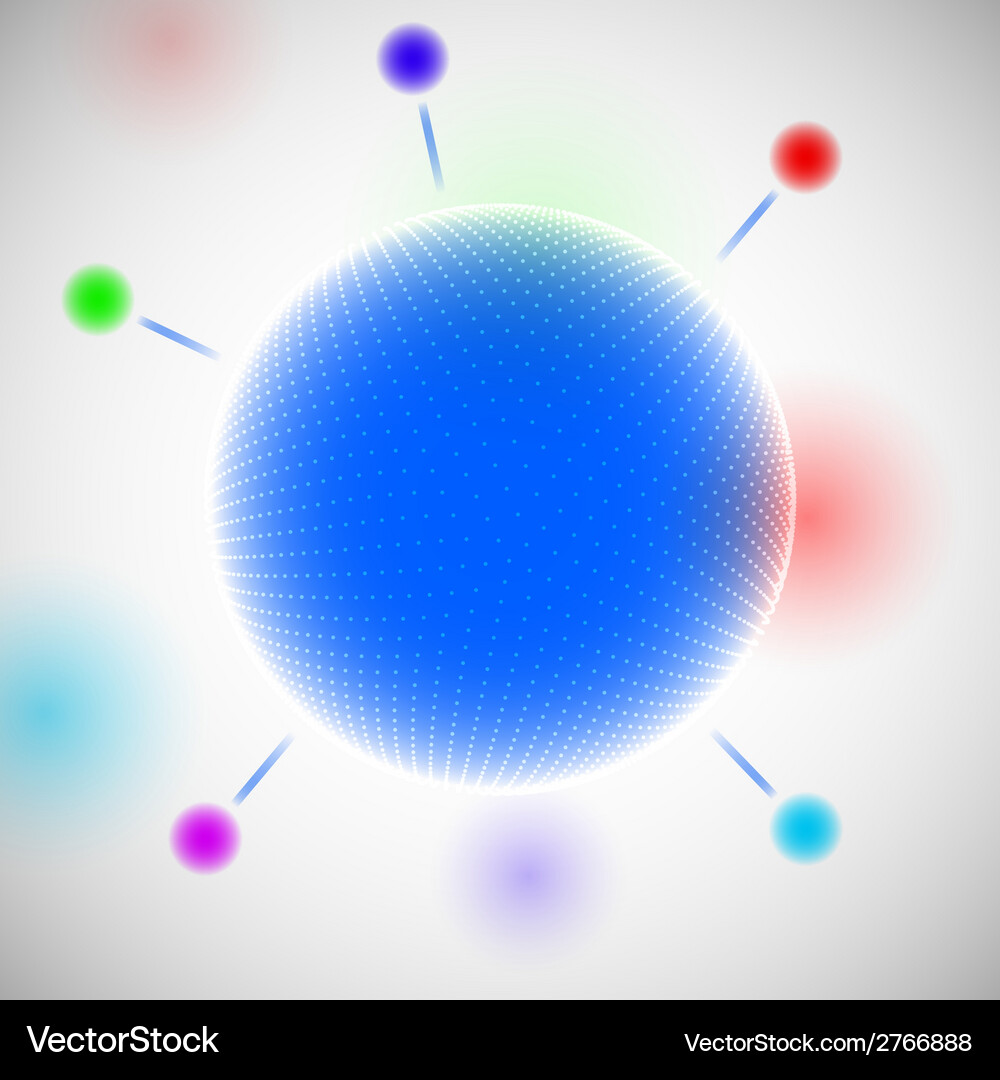 Abstract molecules design Royalty Free Vector Image