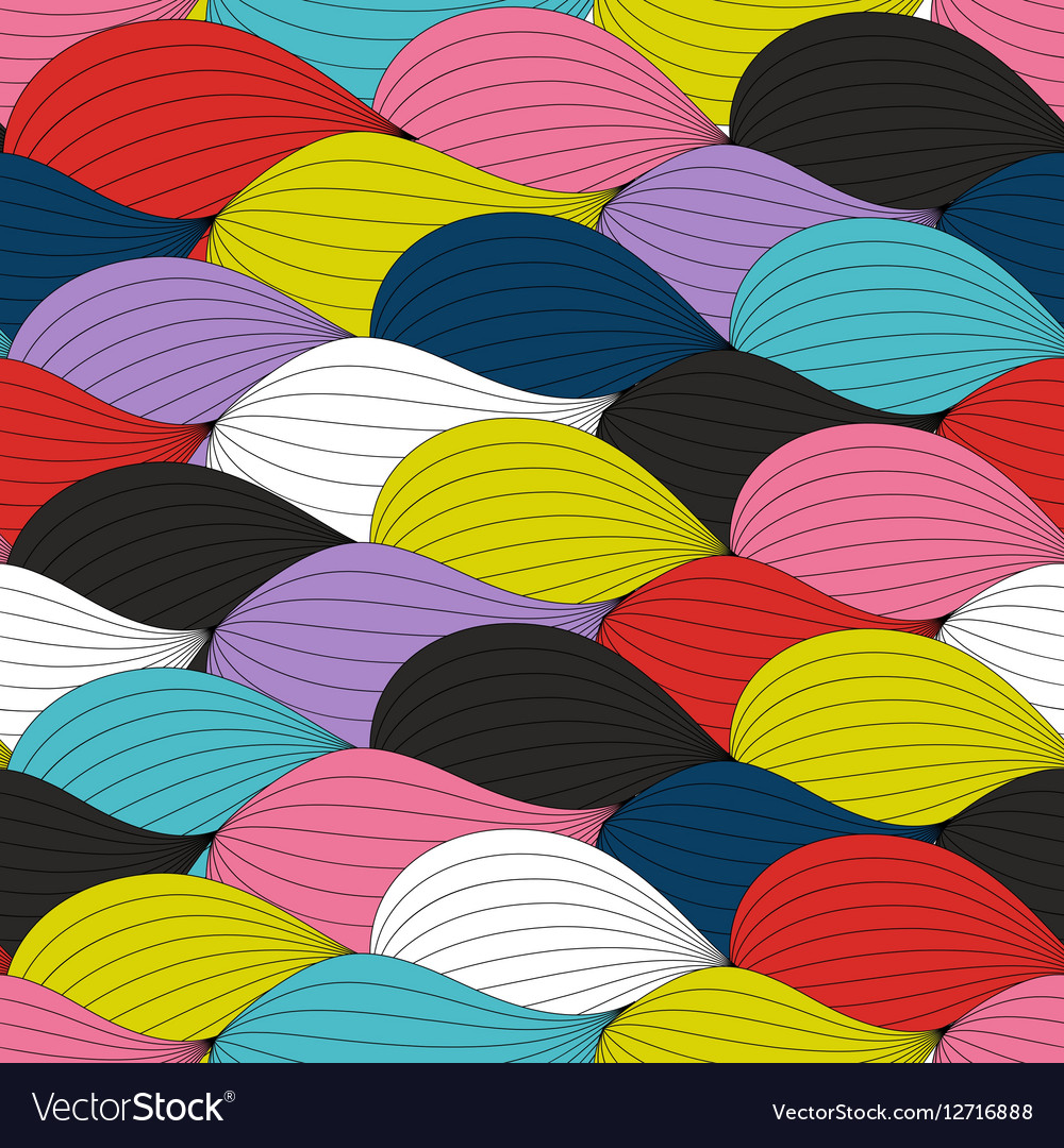 Abstract wave seamless pattern background