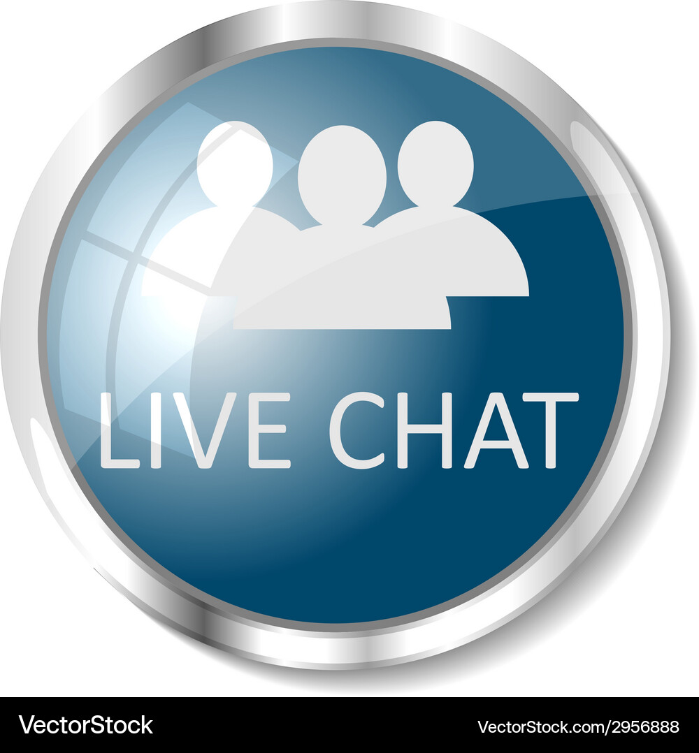 Blue web button Royalty Free Vector Image - VectorStock