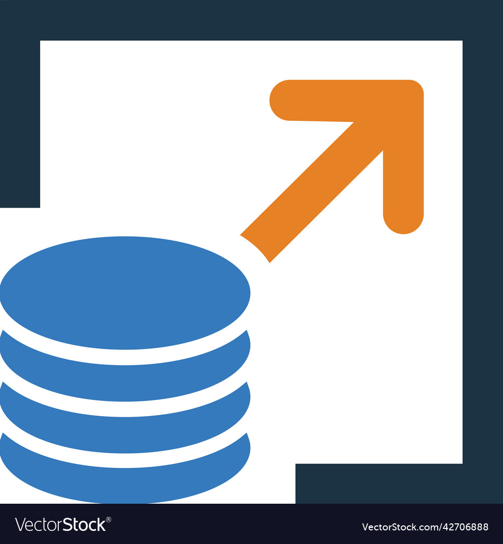 Cdn storage icon simple editable design isolated