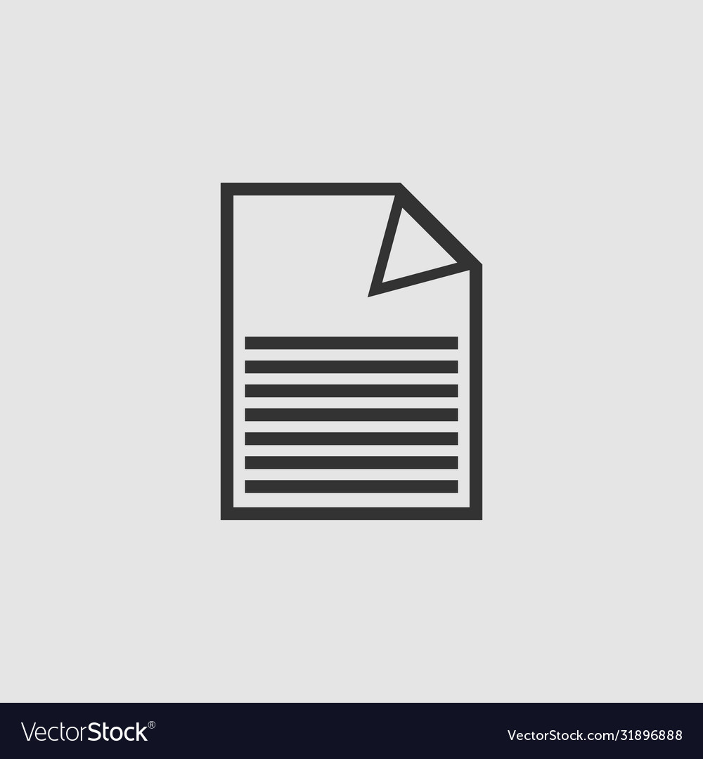 Document icon flat