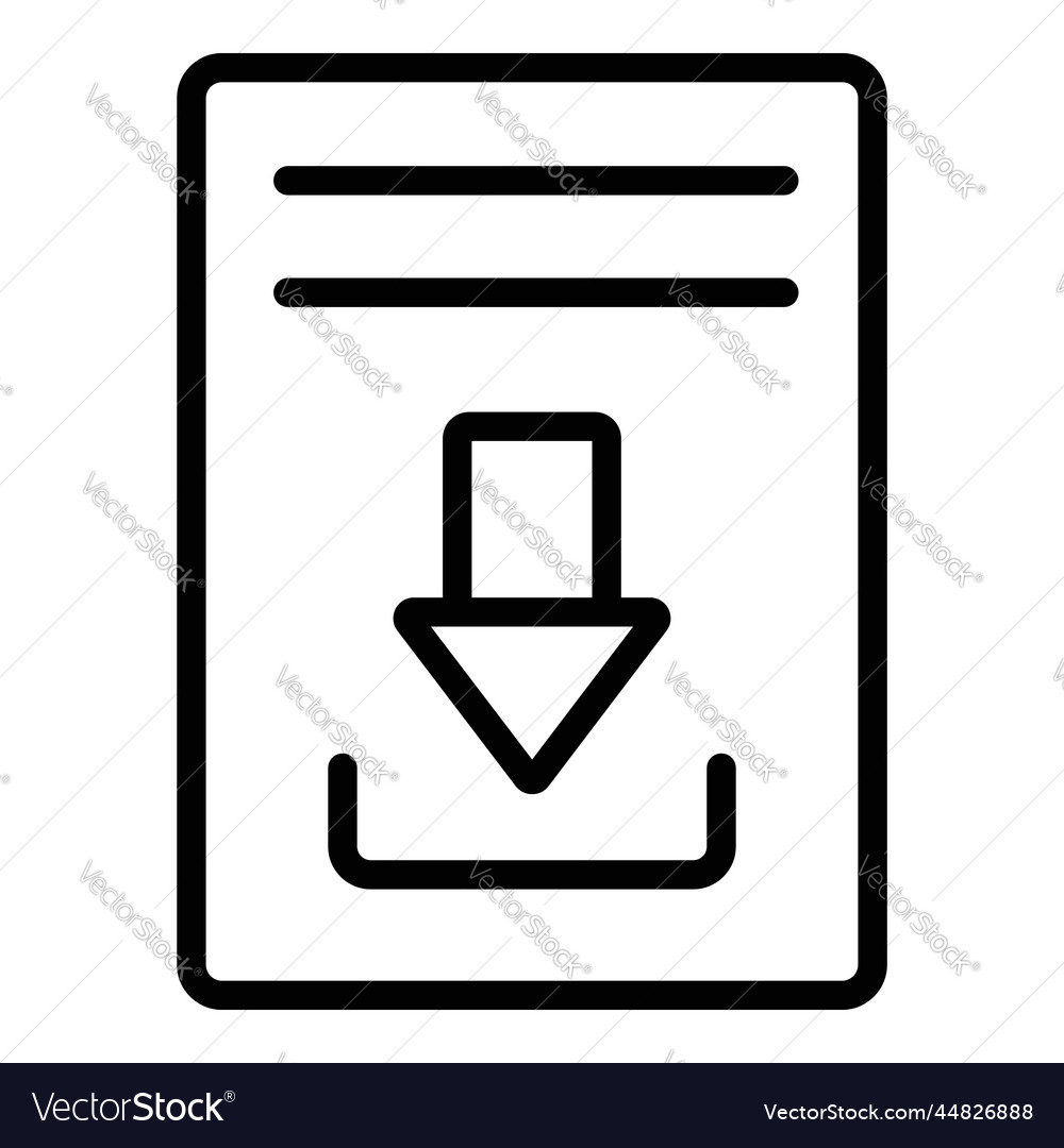 Downloads icon user interface as a simple sign