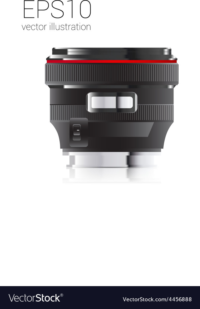 Drawn from the camera lens side view