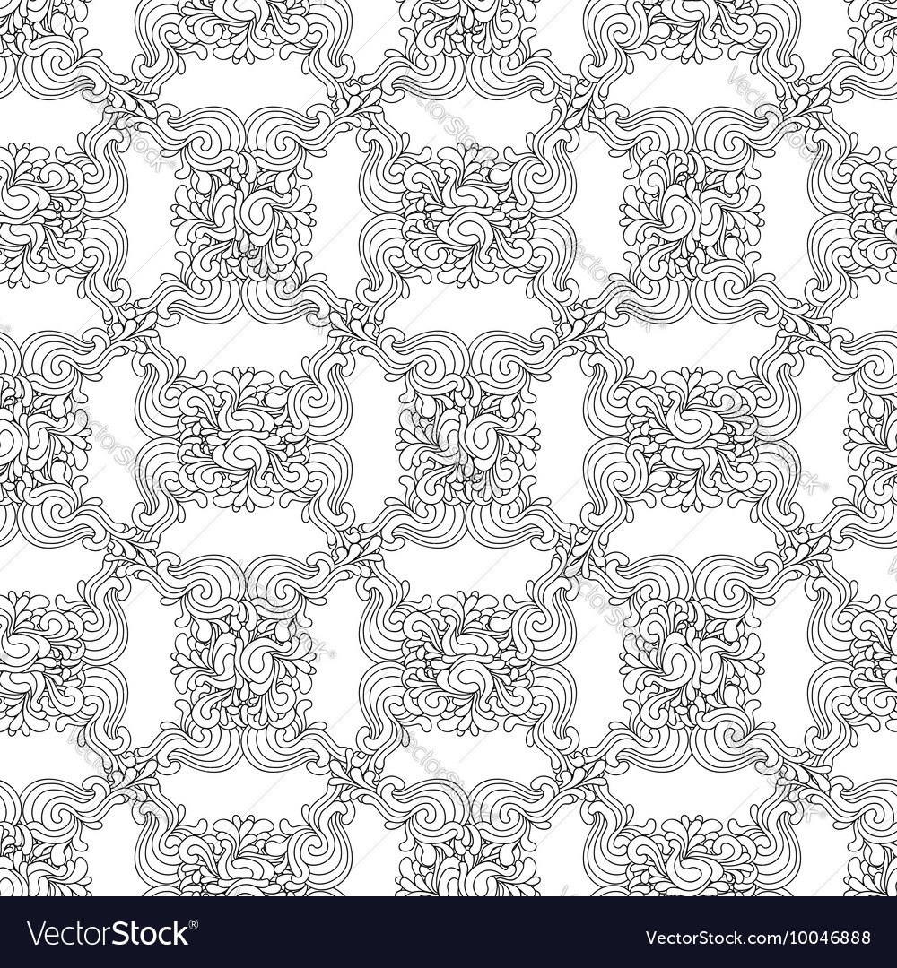 Intricate Swirls Zentangle Pattern