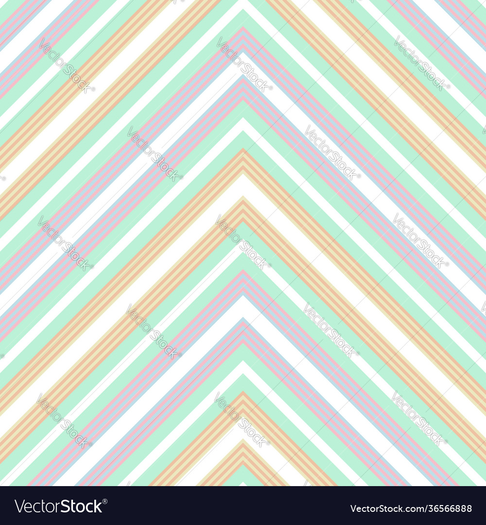 Rainbow chevron diagonal stripes seamless pattern