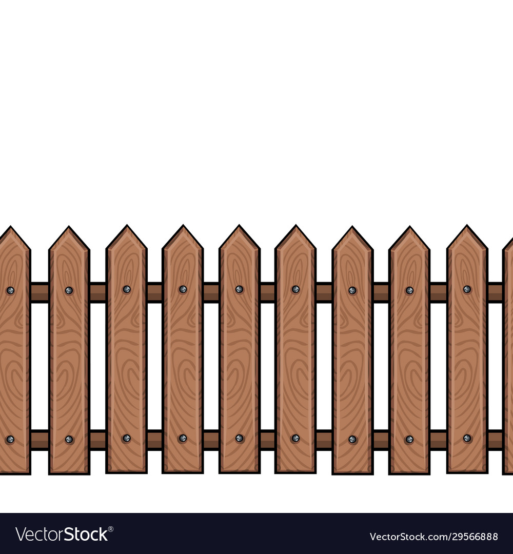 Cartoon Brown Fence