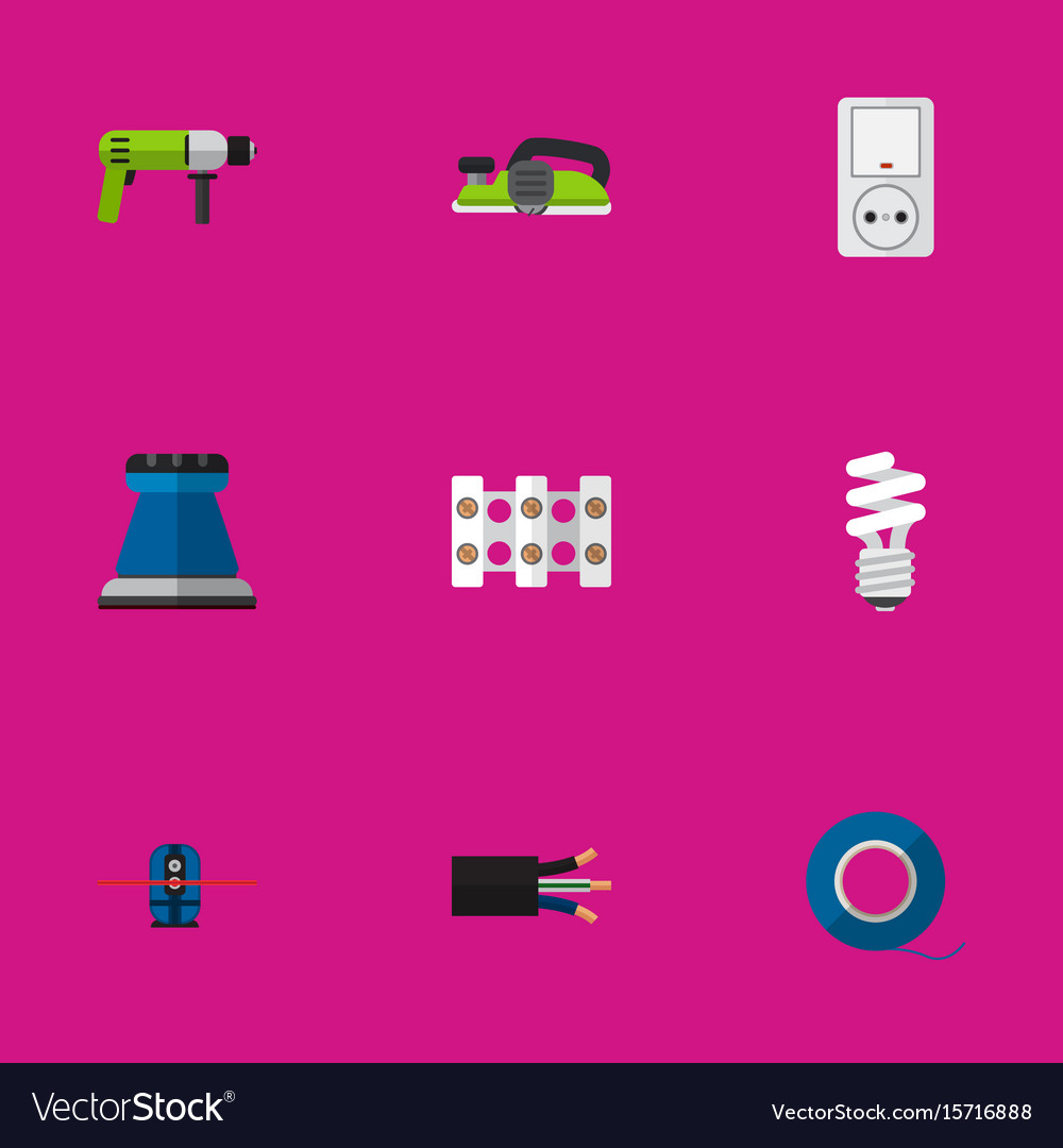 Set of 9 editable instruments icons includes