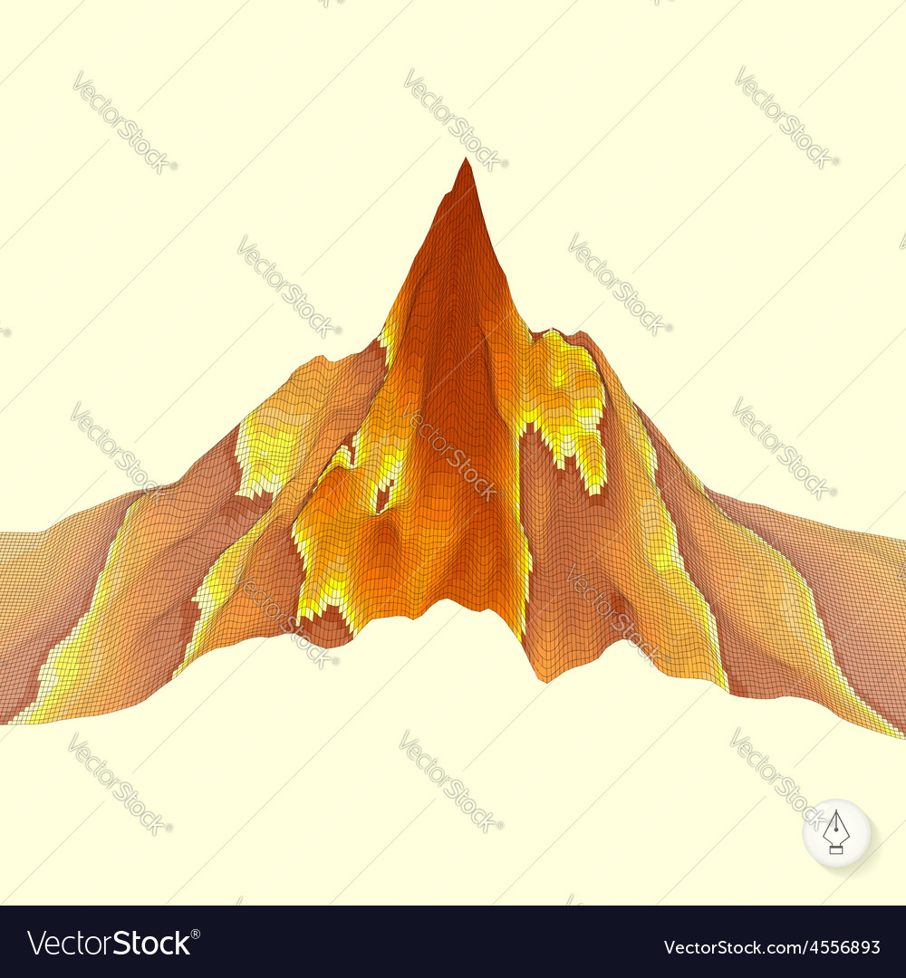 Abstract background with mountain mosaic