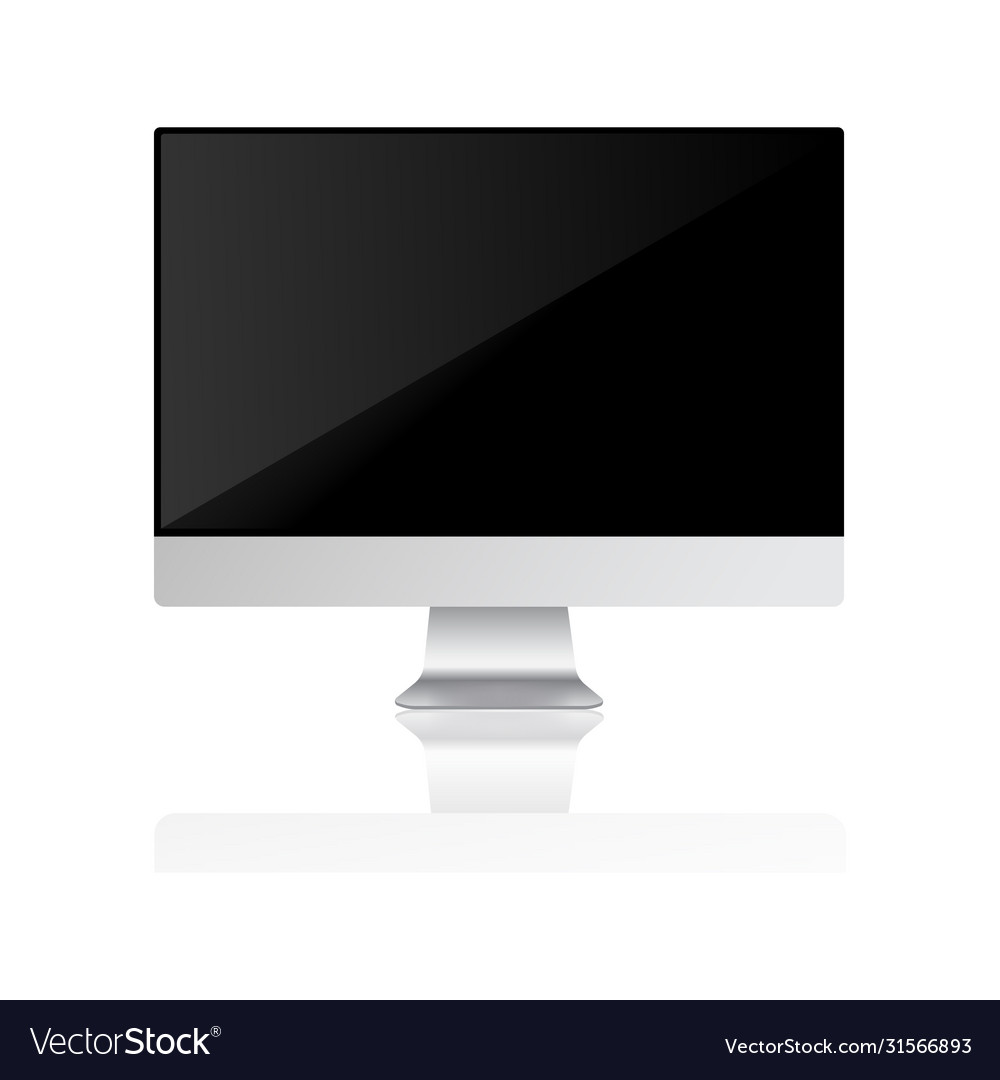 Computer monitor and display with shadow realistic