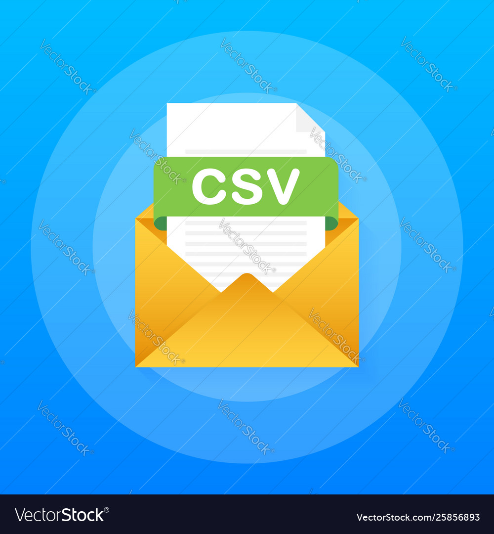 Download csv button downloading document concept