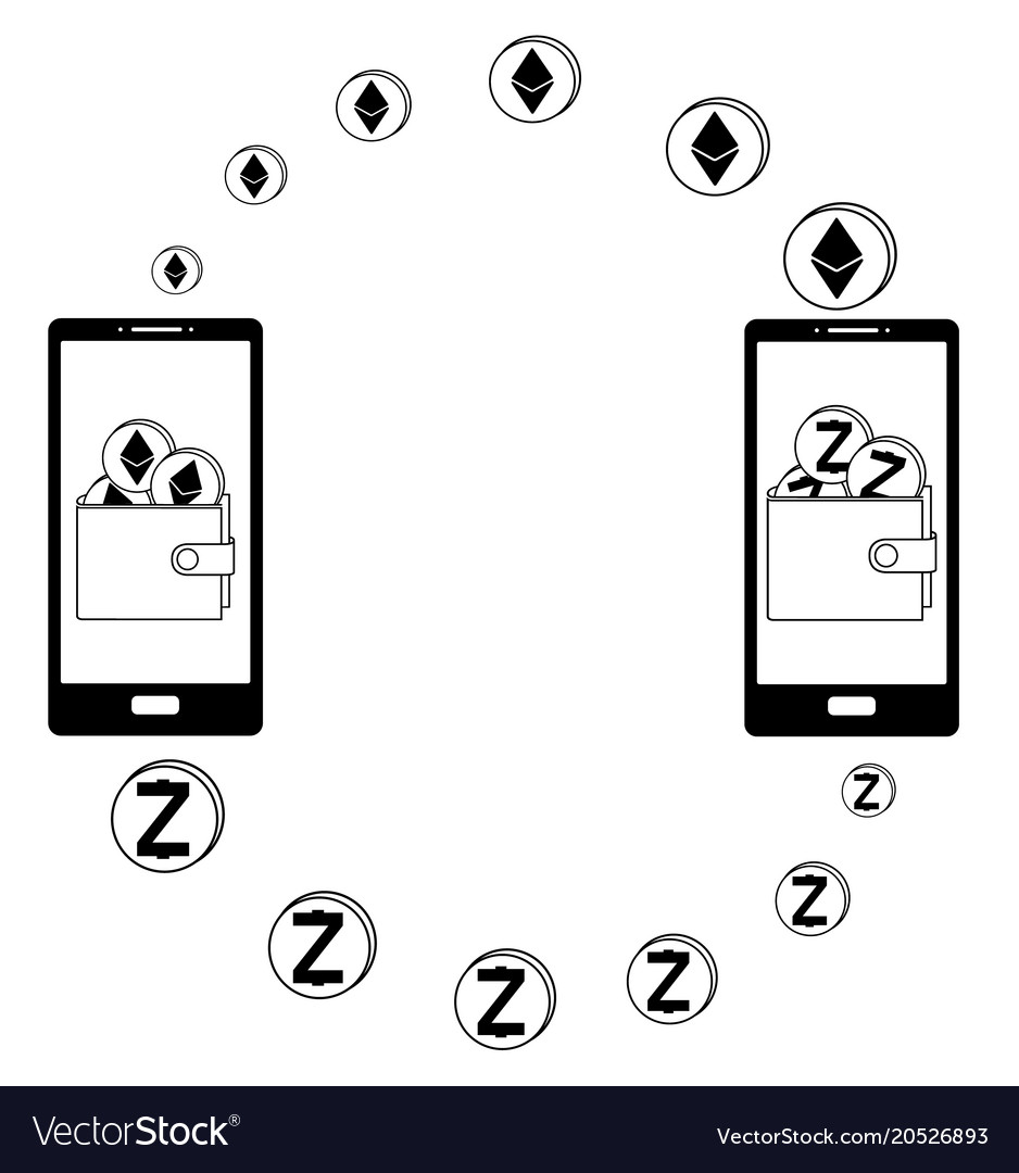 Exchange between ethereum and zcash in the phone