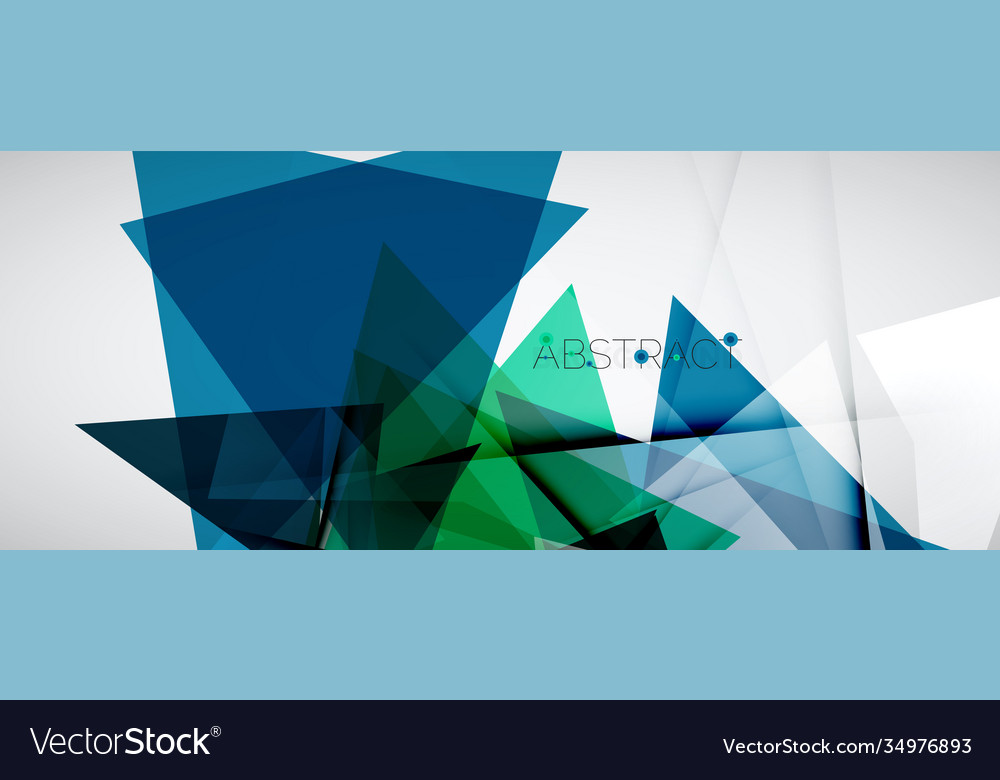 Geometric abstract background color triangle vector image Geometric abstract background color triangle