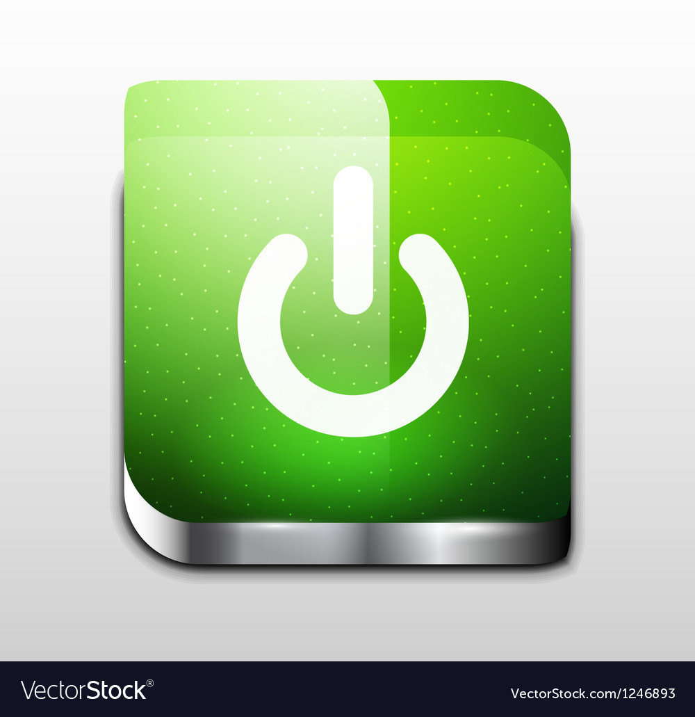 Glossy Power Button