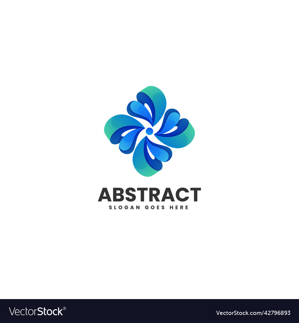 Logo abstract gradient colorful style