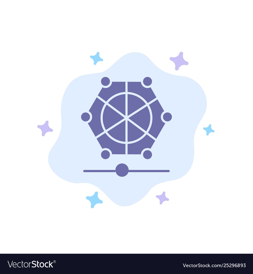 Machine learning language data blue icon Vector Image Machine learning language data blue icon