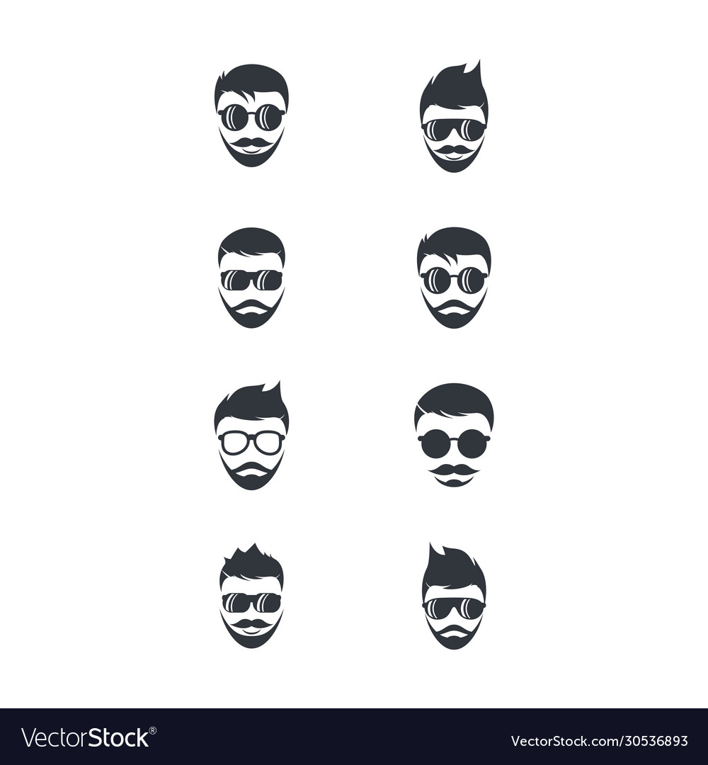 Man face character symbol
