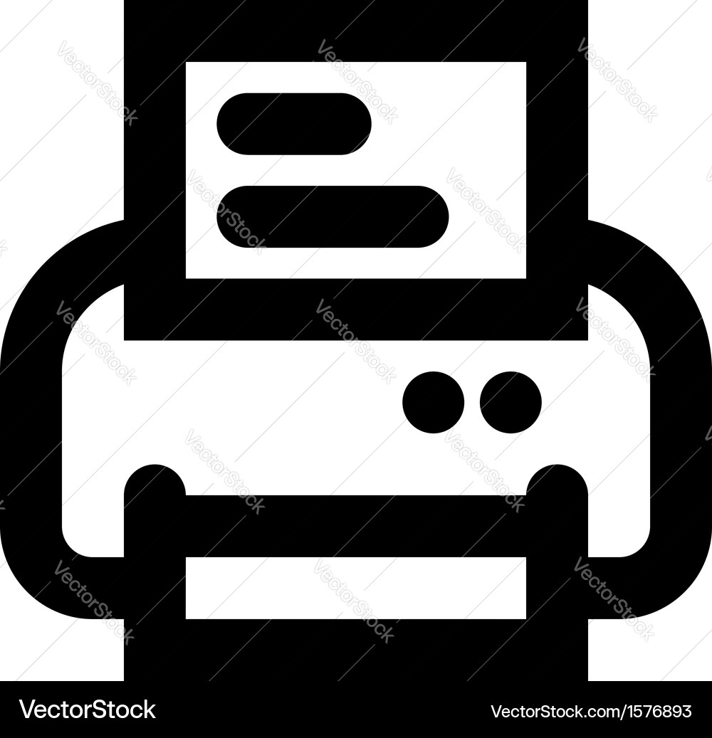 Printer icon Royalty Free Vector Image - VectorStock