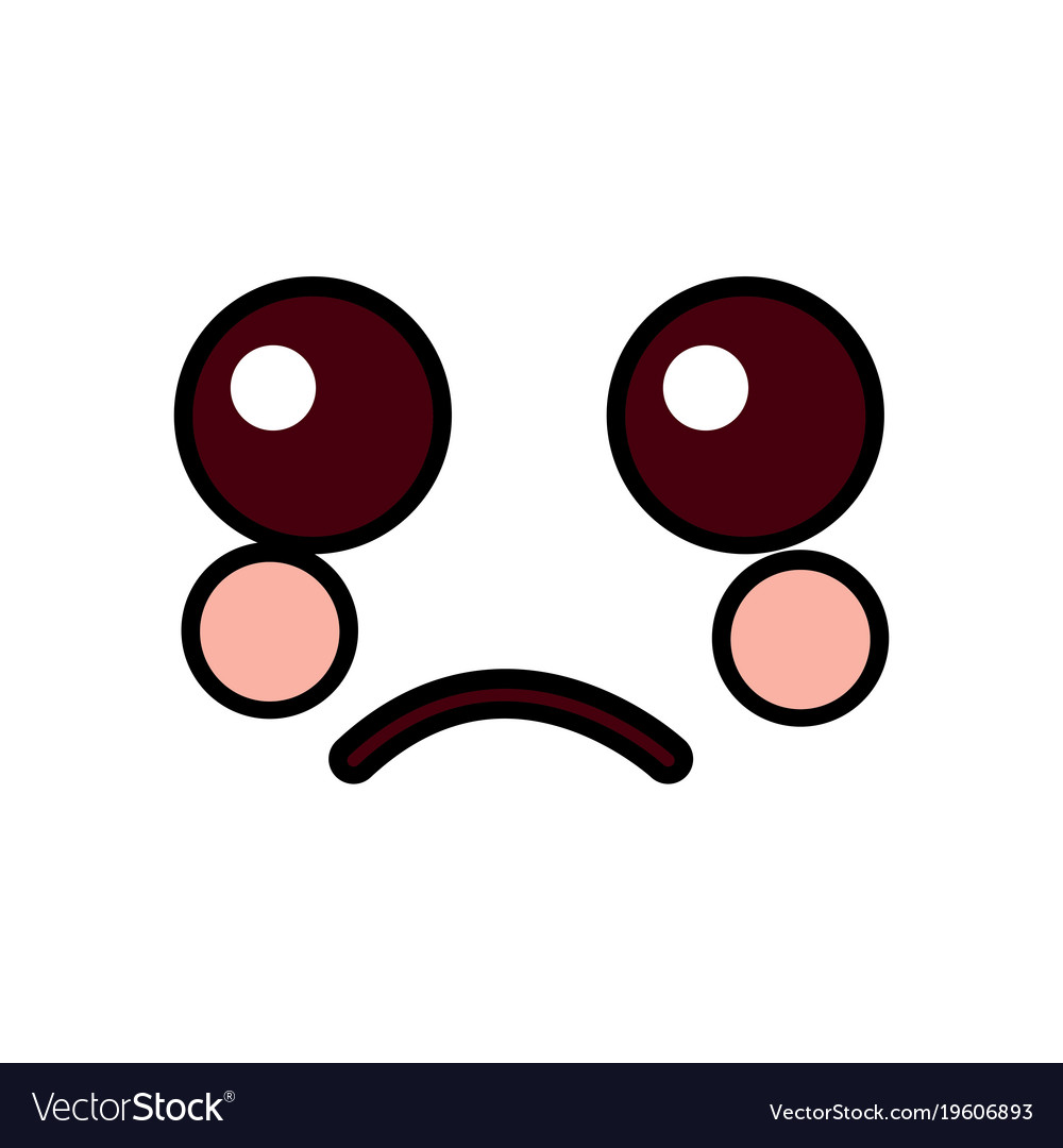 sad face emoji icon image royalty free vector image