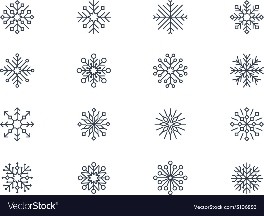 Snowflake icons 4