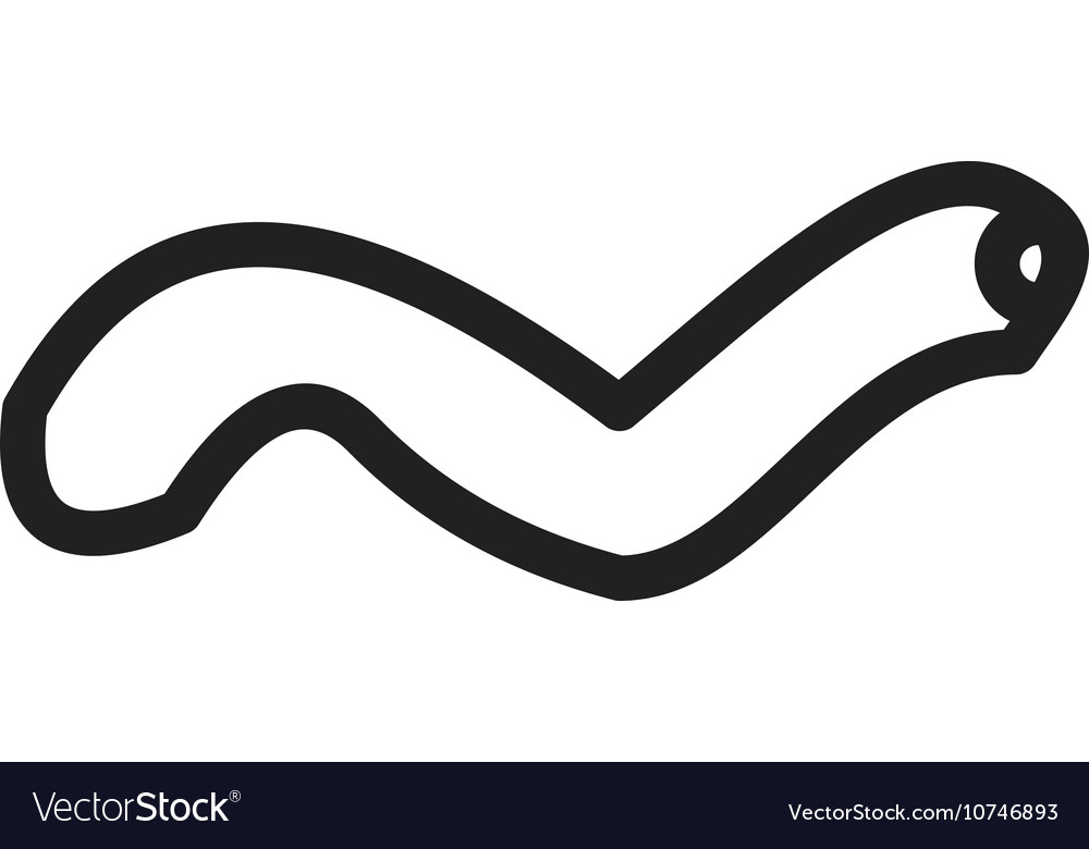 Worm Royalty Free Vector Image Vectorstock Worm Royalty Free Vector Image Vectorstock