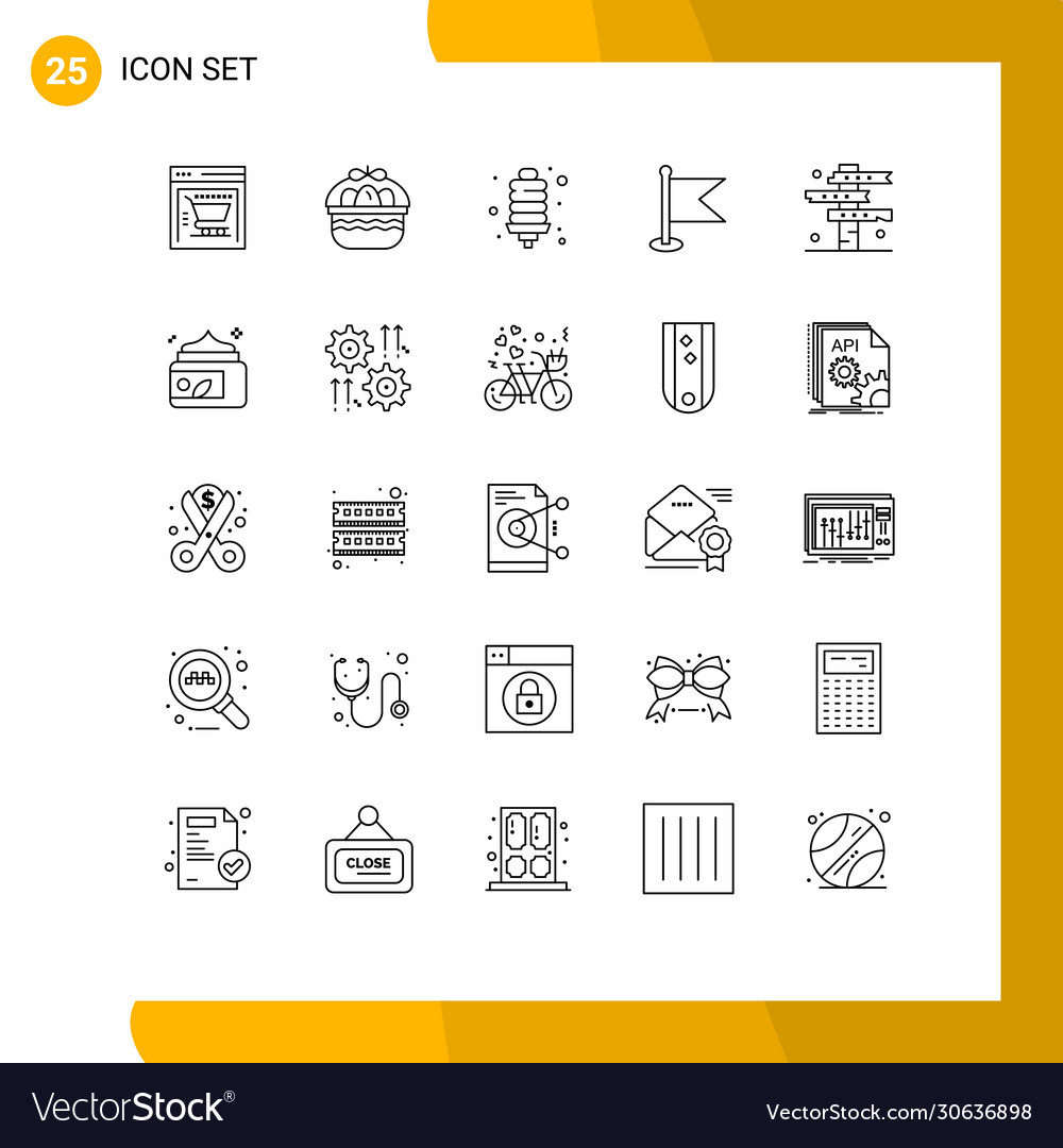25 universal lines set for web and mobile