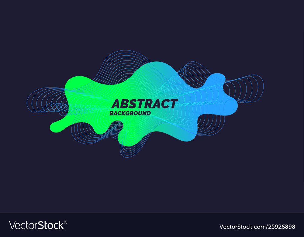 Abstract background with dynamic waves Royalty Free Vector