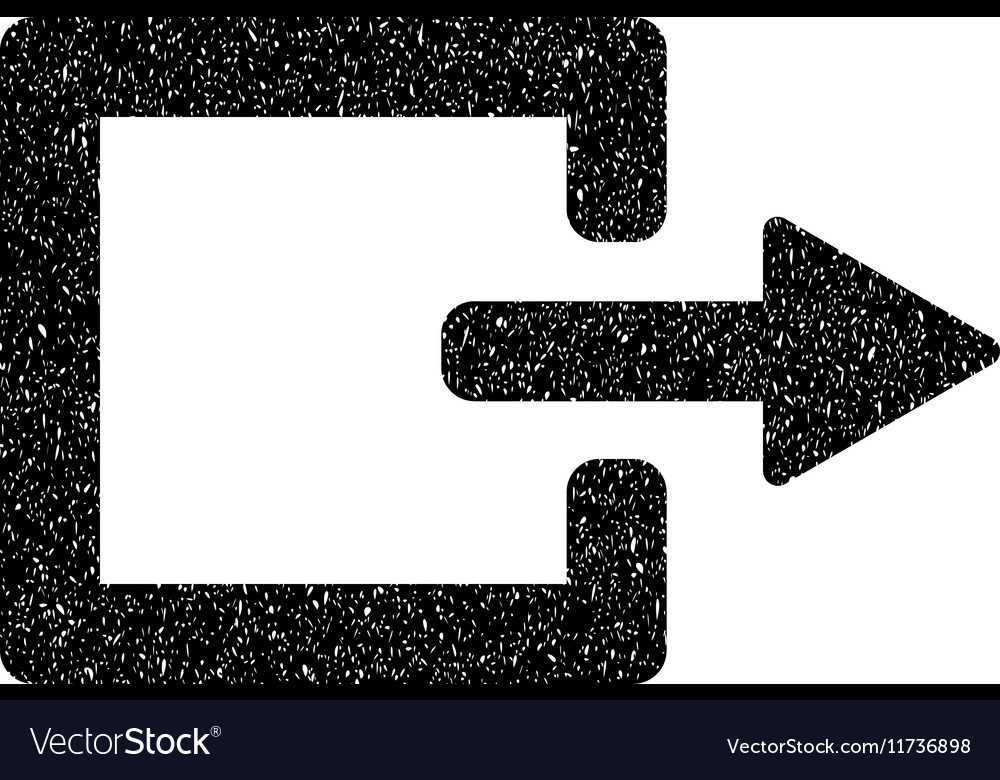 Exit grainy texture icon