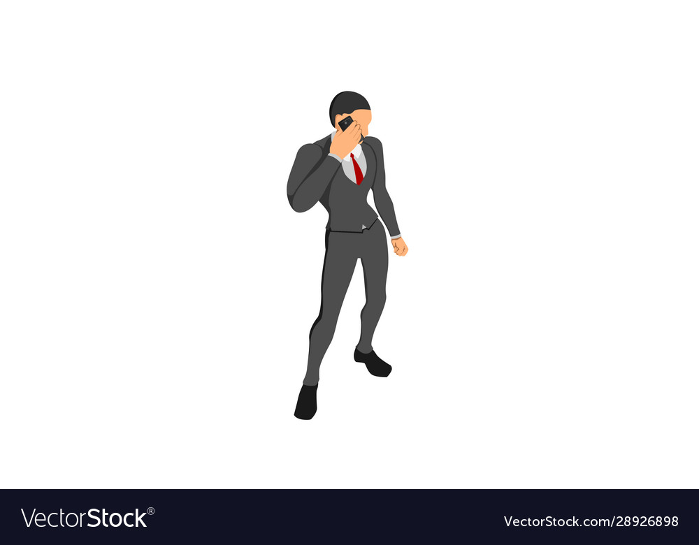 Man talking using a cellphone gesture