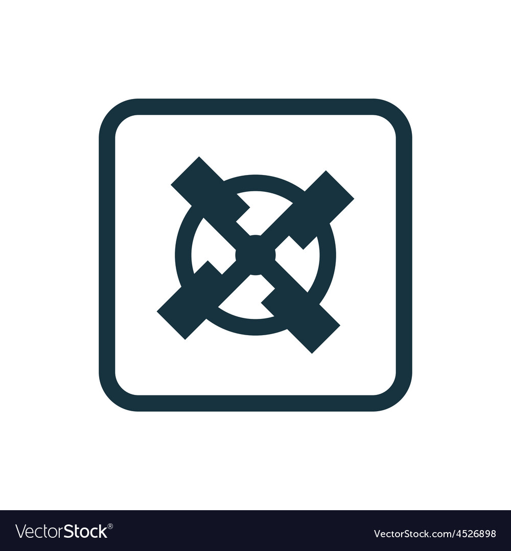 Mill icon rounded squares button