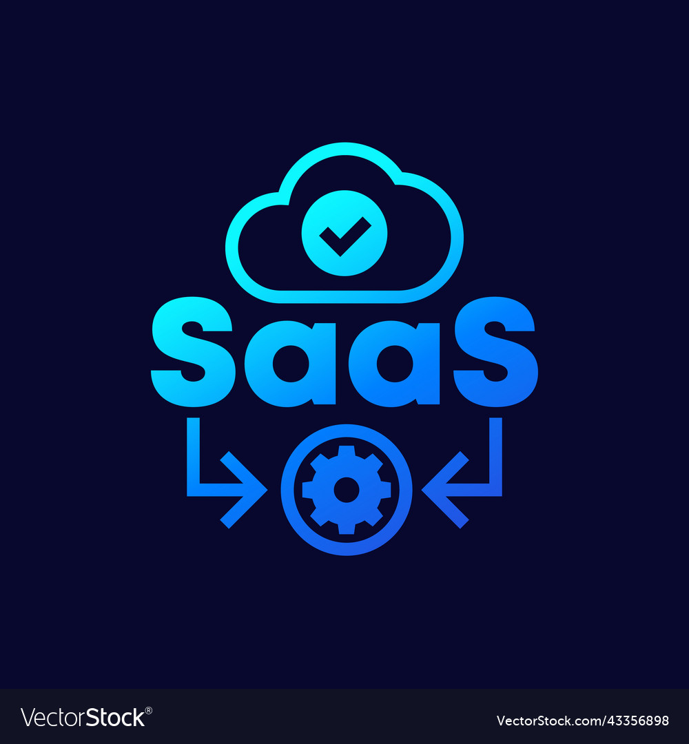 Saas icon software as a service design