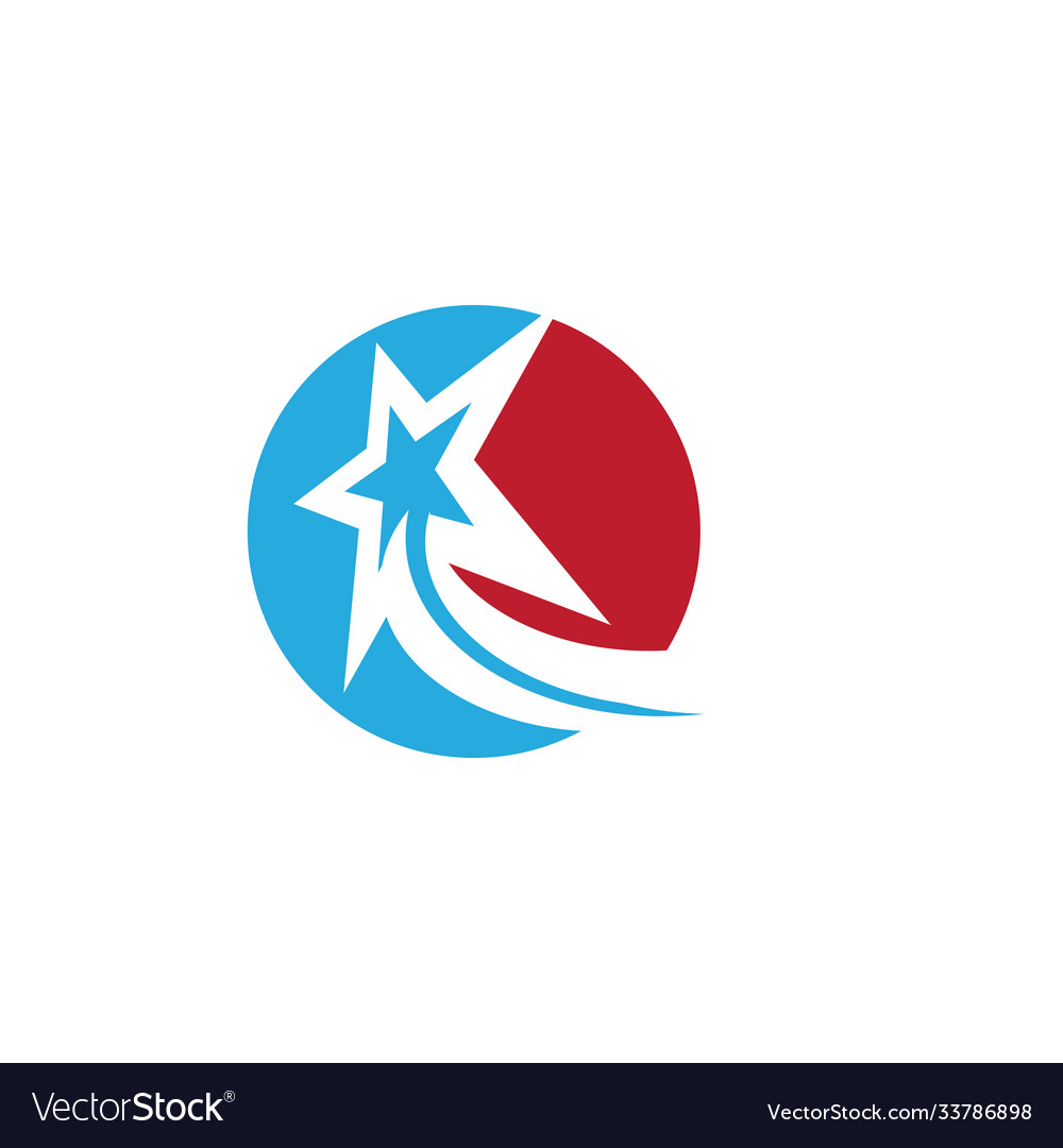 Star logo template icon Royalty Free Vector Image