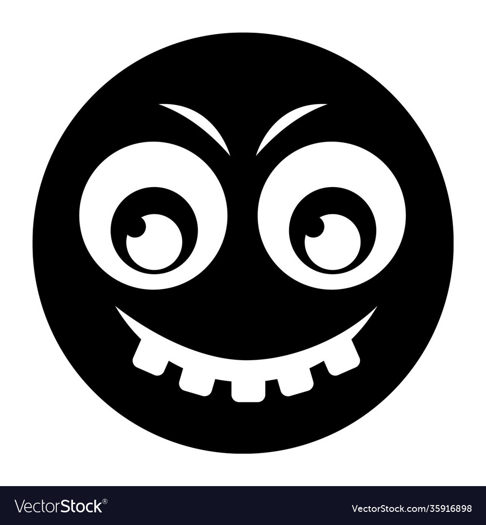 Teeth out emoji Royalty Free Vector Image - VectorStock