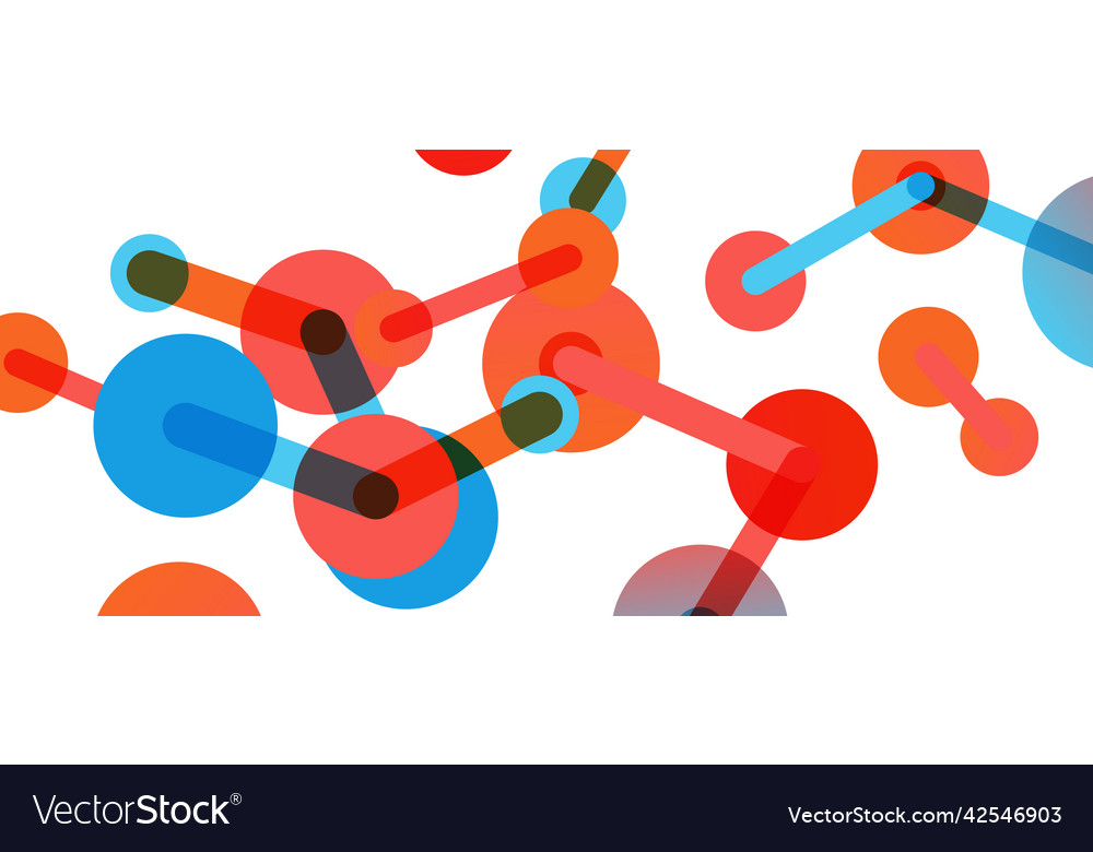 Abstract background round dots connected by lines