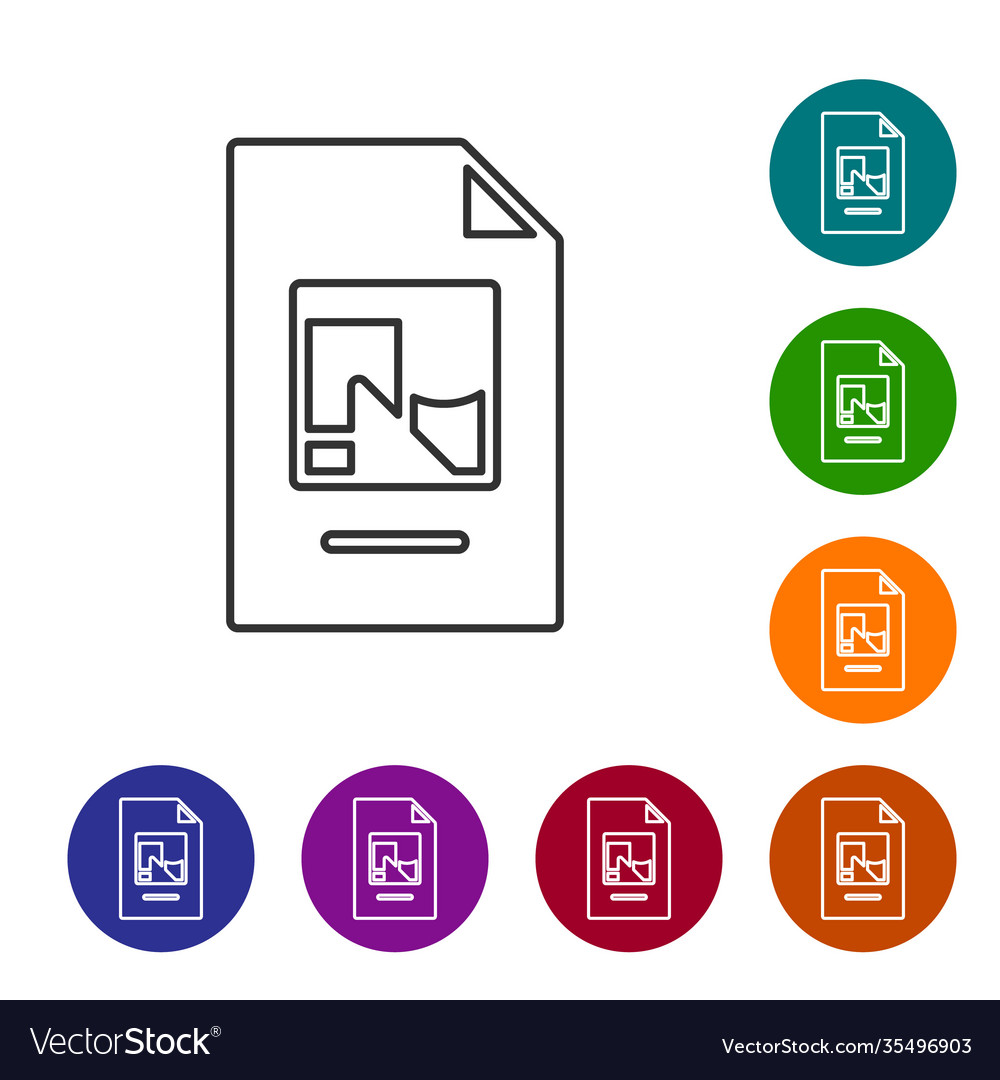 Black line file document with icon