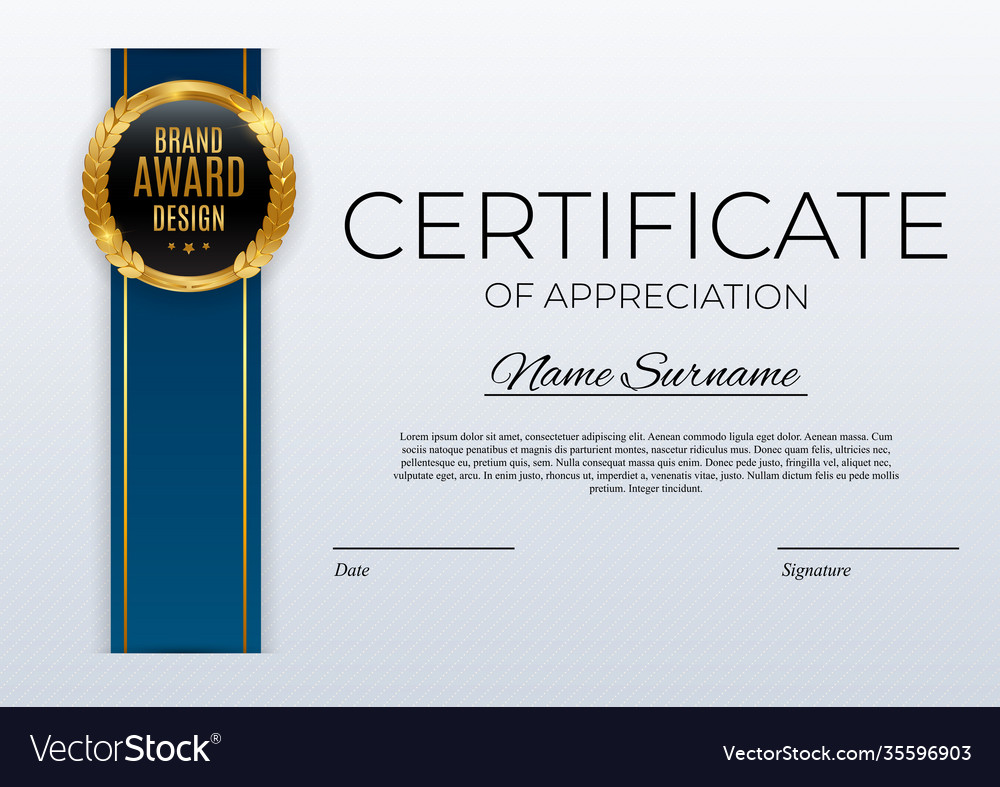 Certificate achievement template set Royalty Free Vector