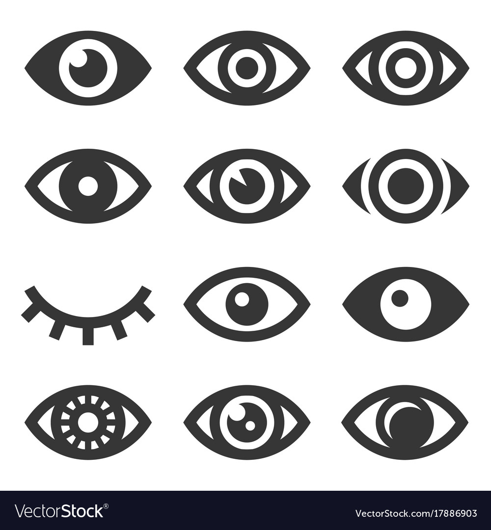 Eyes icon set