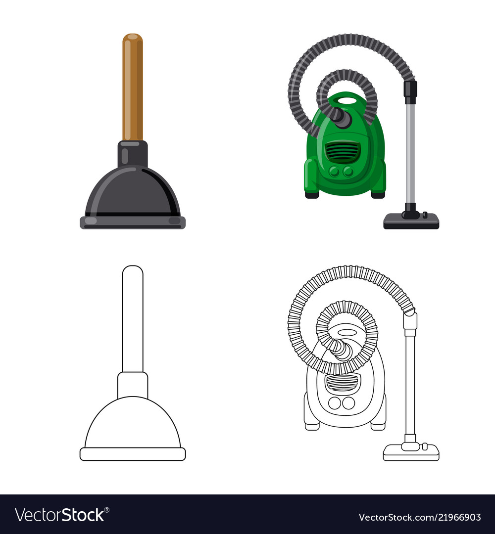 Isolated object of cleaning and service symbol